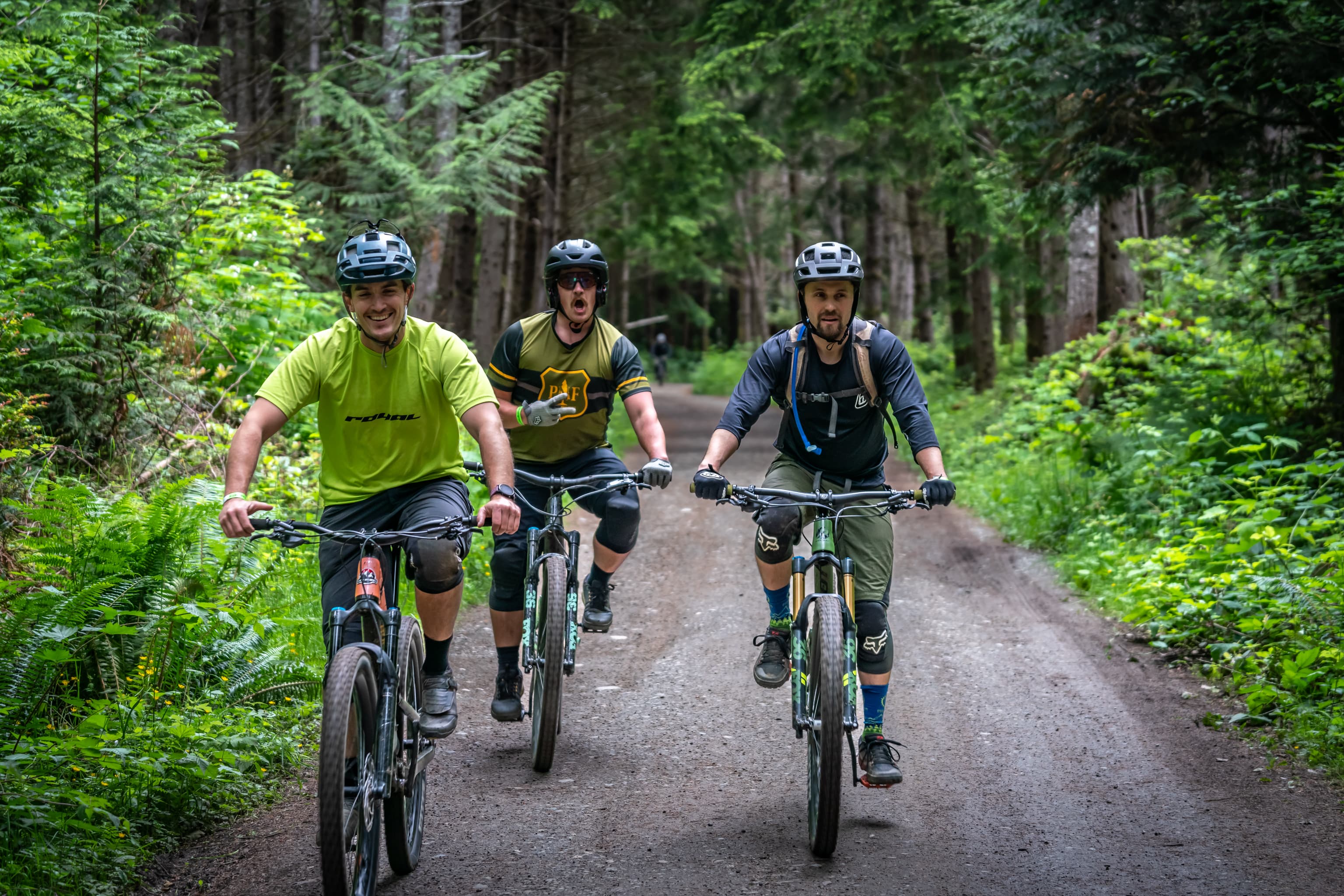 Infinity Cyclery group ride at Port Gamble